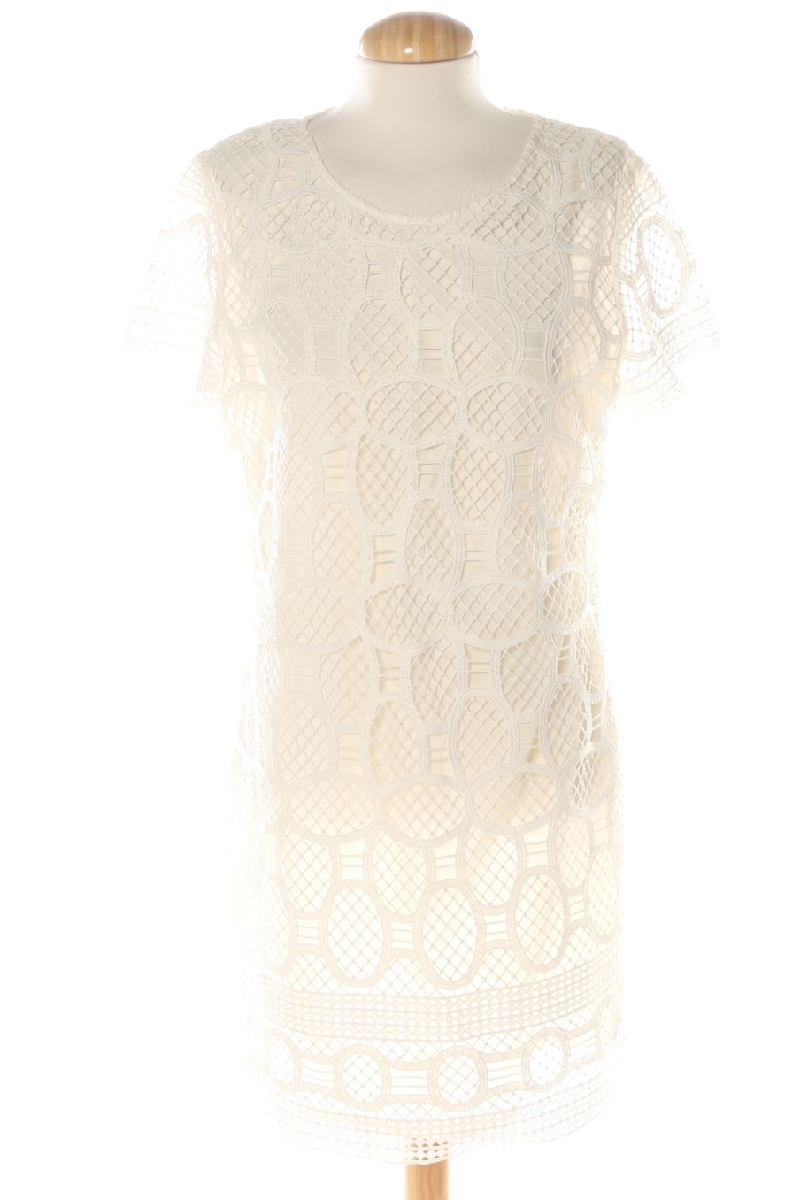 Robe casual Mango de la taille M, de couleur blanc