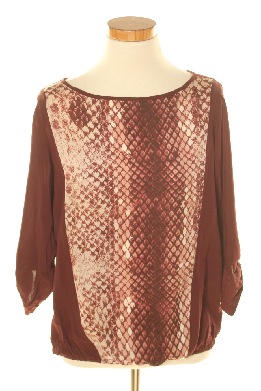 Blouse à manches longues Bershka de la taille M, de couleur bordeaux