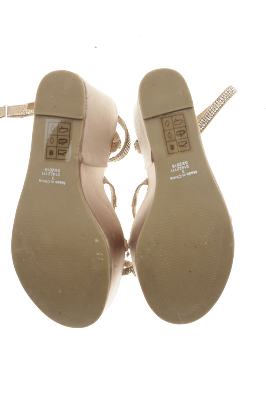 Sandalias tacon de ASOS de la talla 36, de color coral de