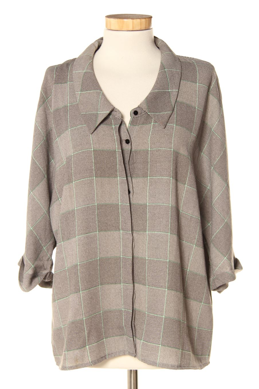 Blouse à manches courtes Mango de la taille S, de couleur carreaux
