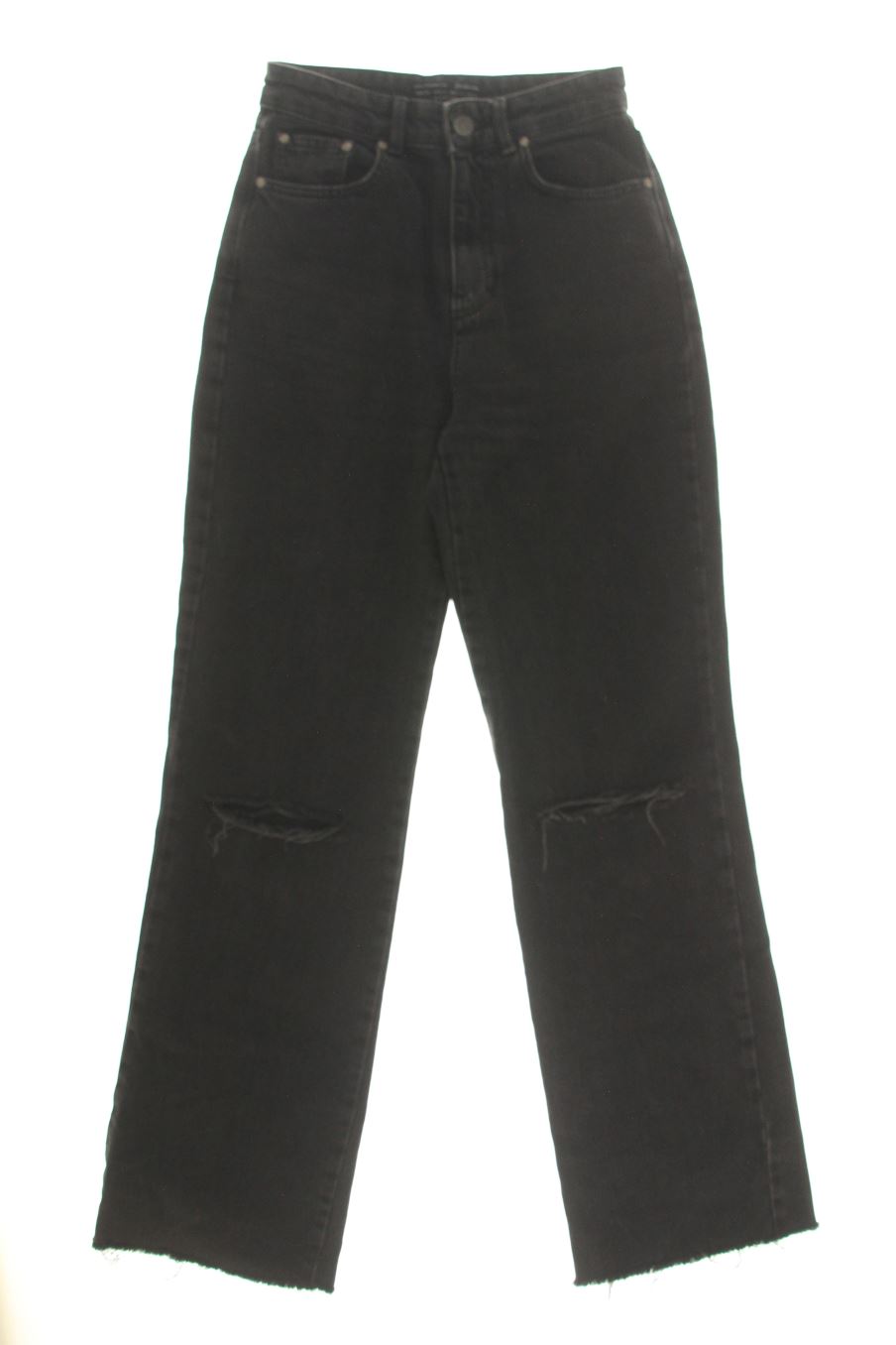 Jeans Stradivarius de la taille 34, de couleur noir de denim