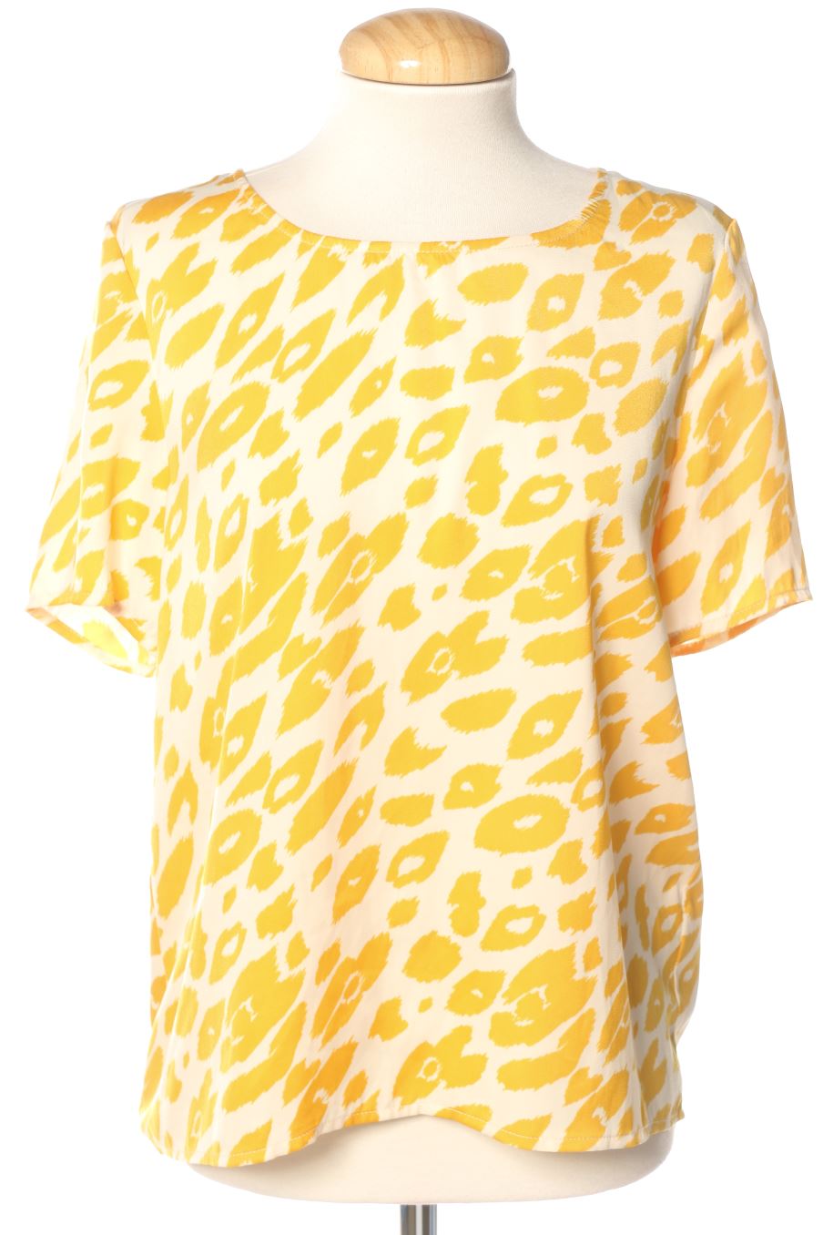 Blusa a maniche corte de Ichi de la talla S, de color giallo
