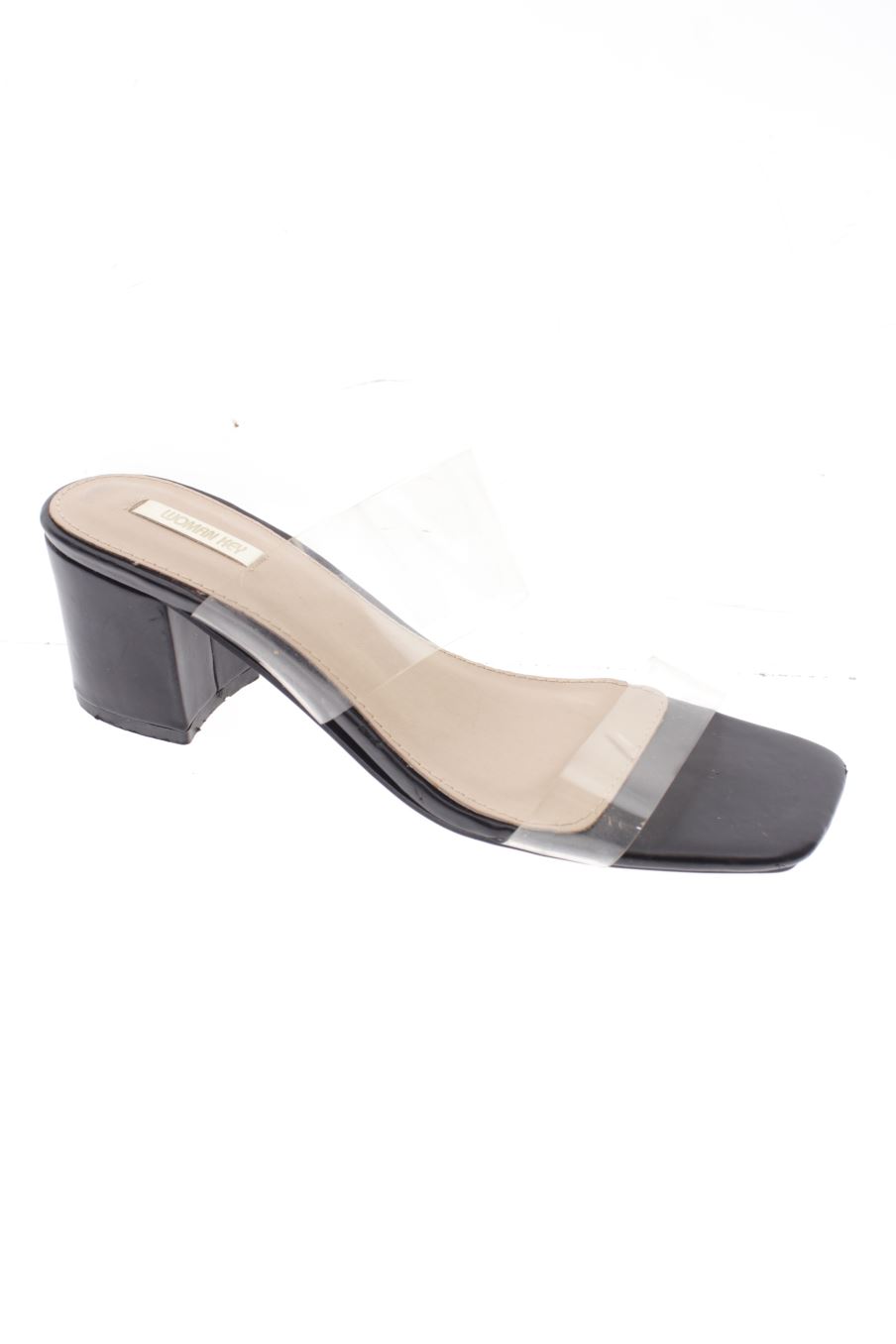 Sandalias tacon de woman key de la talla 39, de color color transparente de