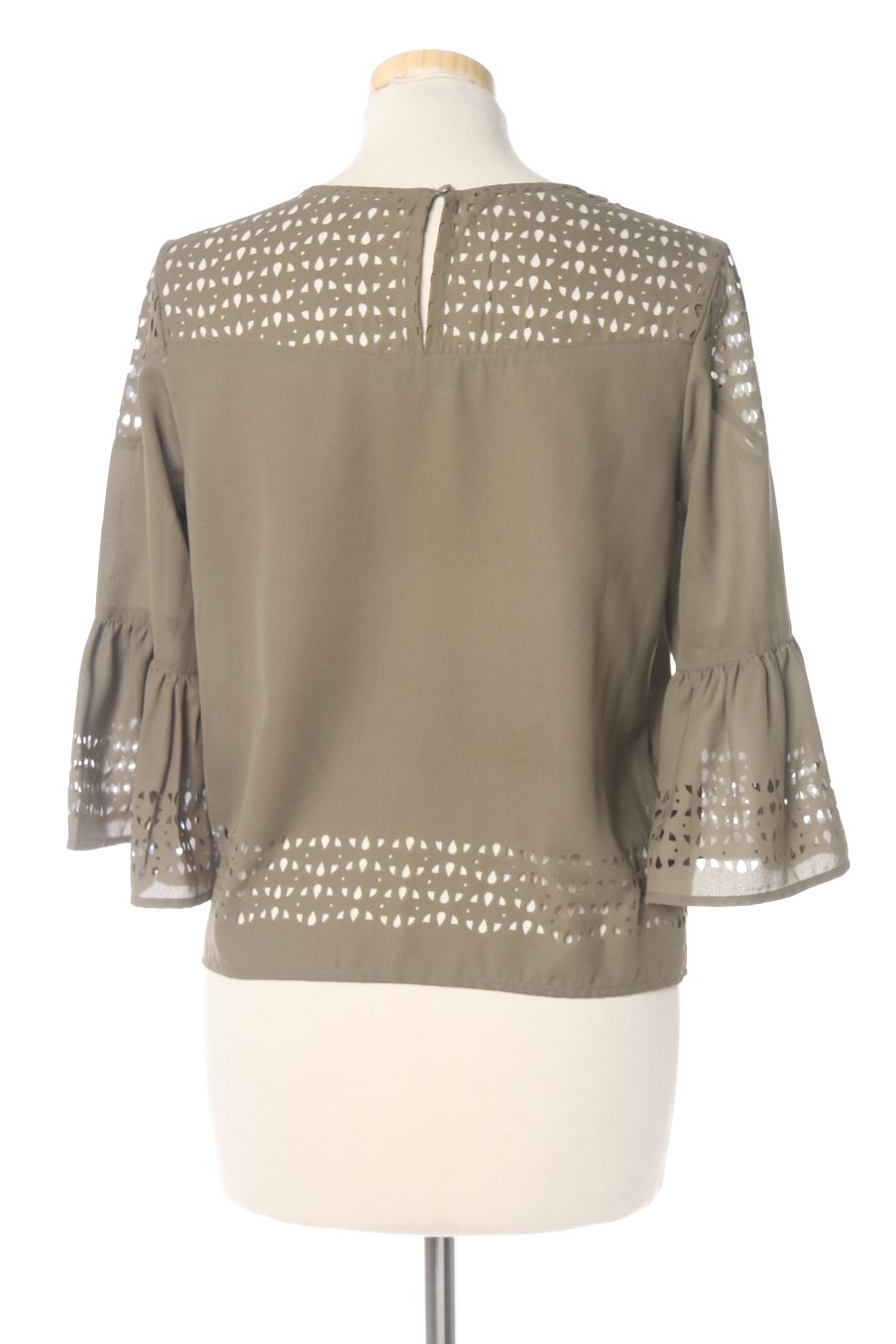 Blusa de manga larga de on you de la talla XS, de color verde