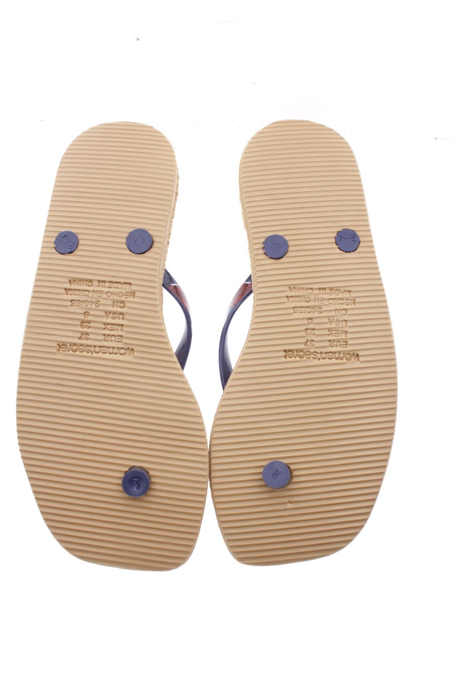 Chanclas de Women' secret de la talla 37, de color marrón de