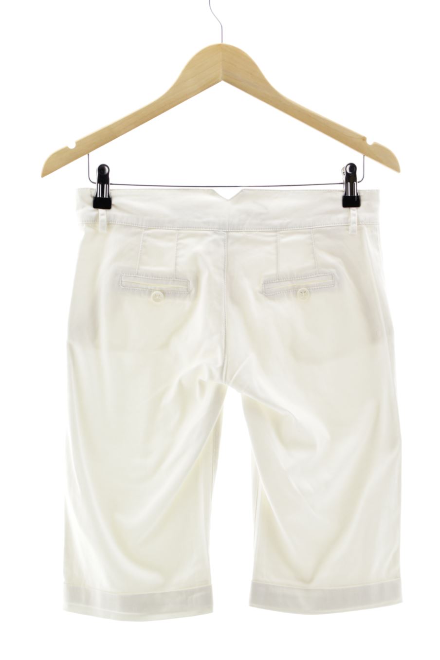 Pantalones cortos de Stradivarius de la talla 36, de color blanco