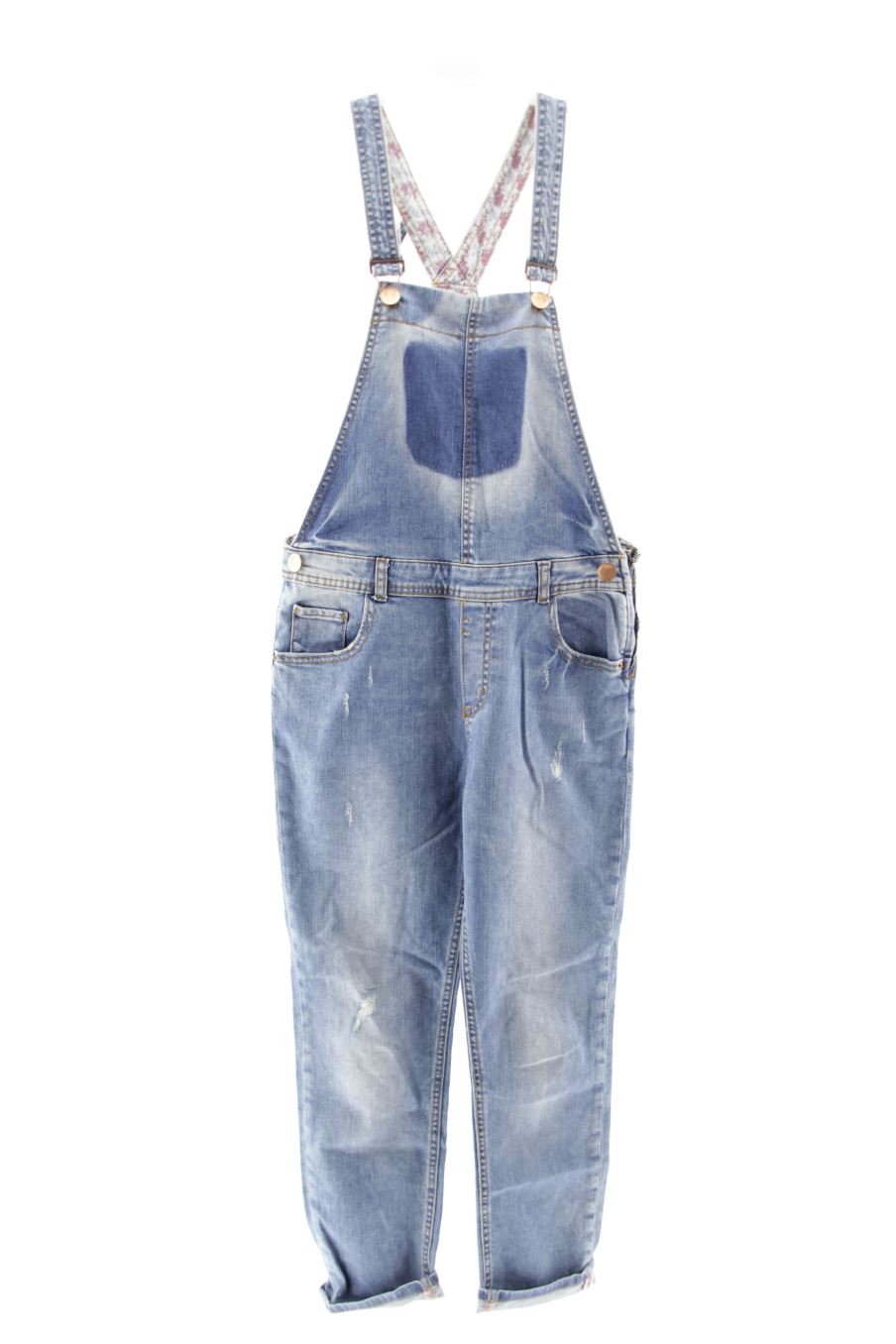 Pantalon de peto de Zara de la talla 11 años de denim de segunda mano