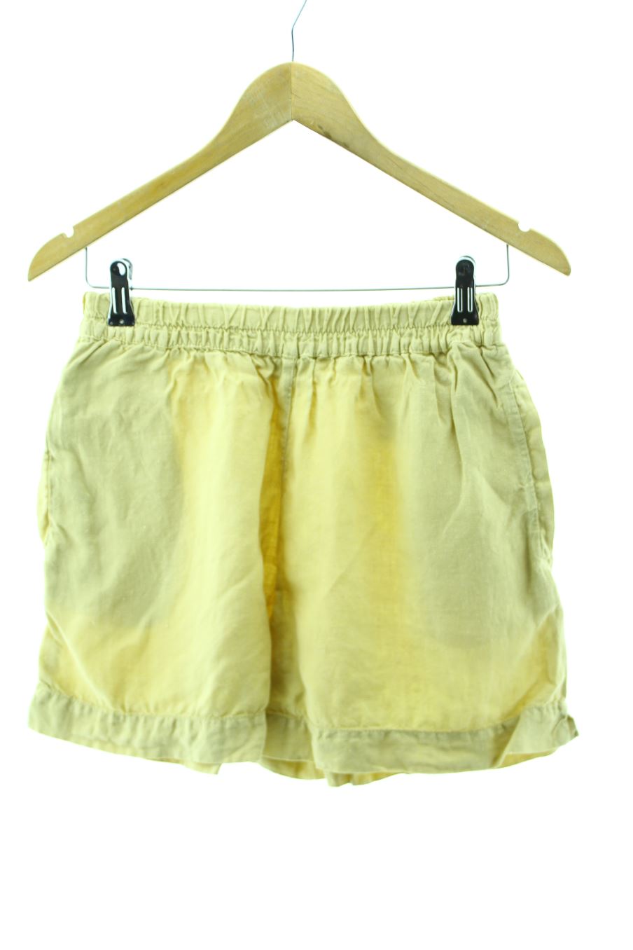 Pantalón corto de alter de la talla S, de color beige