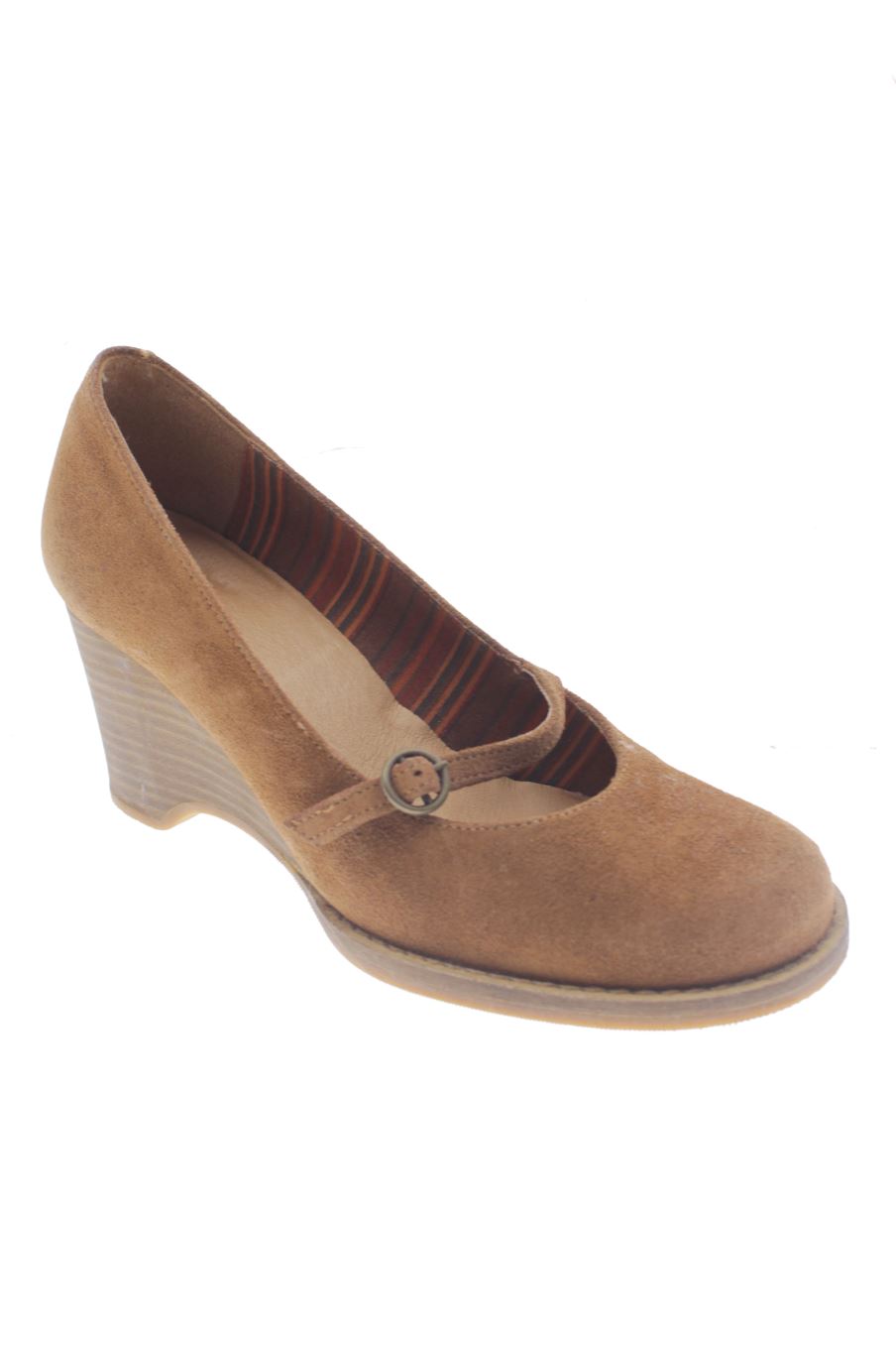 Zapatos de tacon de Zara de la talla 37, de color marrón de