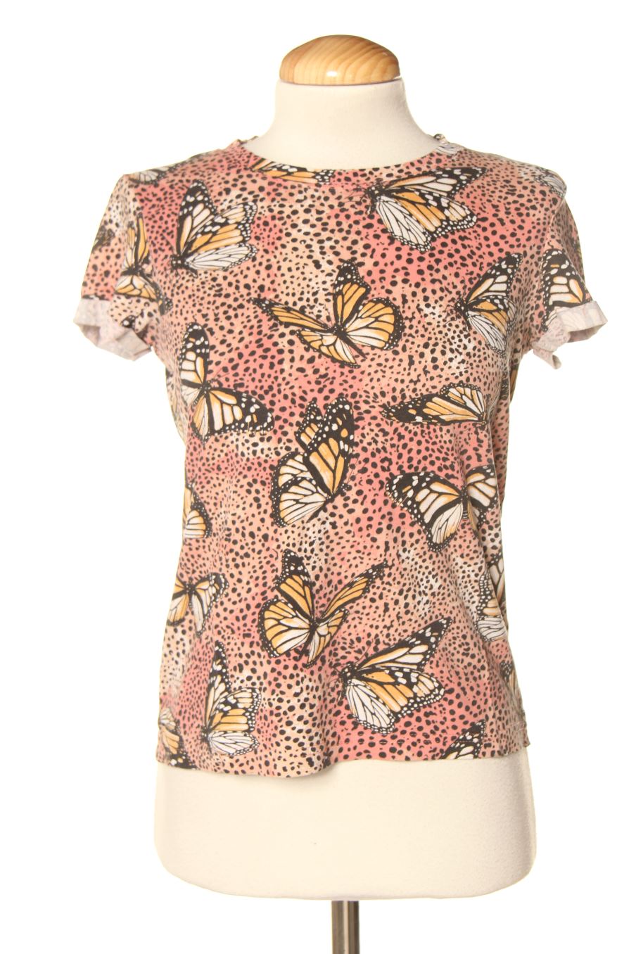 Camiseta de Bershka de la talla XS, de color estampado