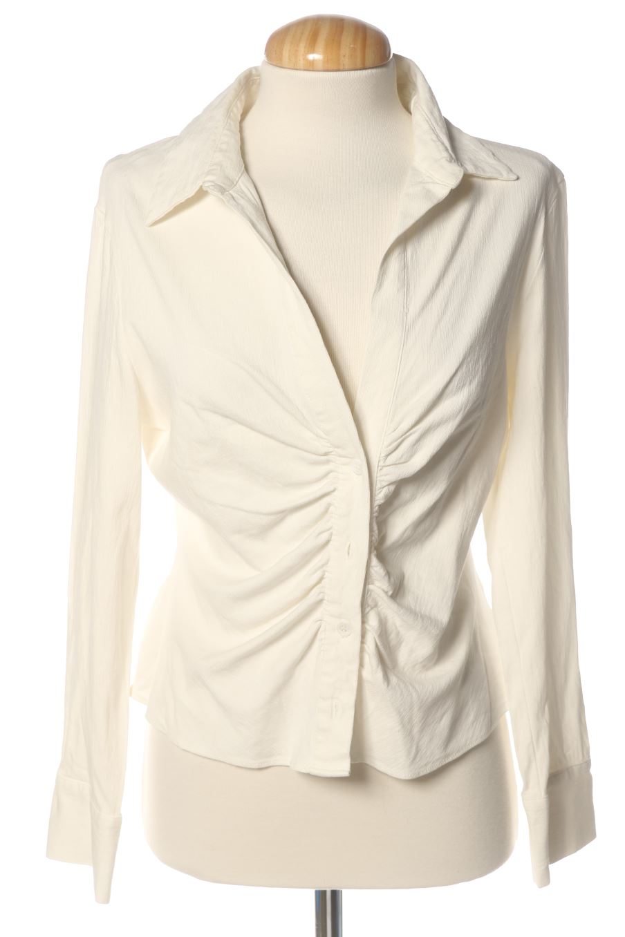 Camisa de Zara de la talla L, de color blanco