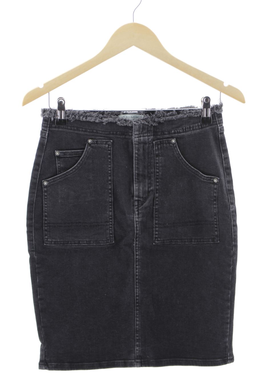Jupe Pull & Bear de la taille M, de couleur noir de denim