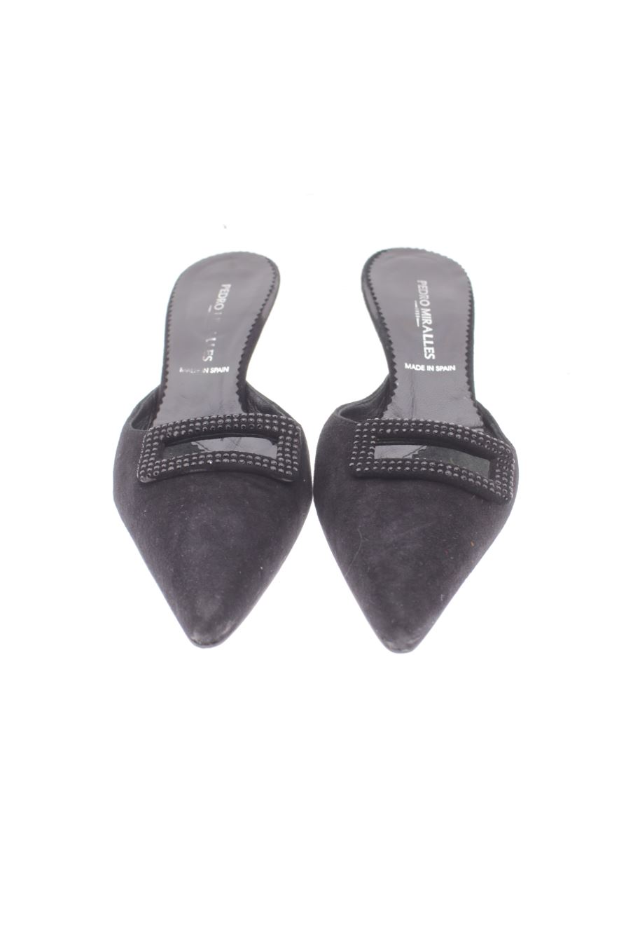 Sandalias tacon de Pedro Miralles de la talla 37, de color negro de