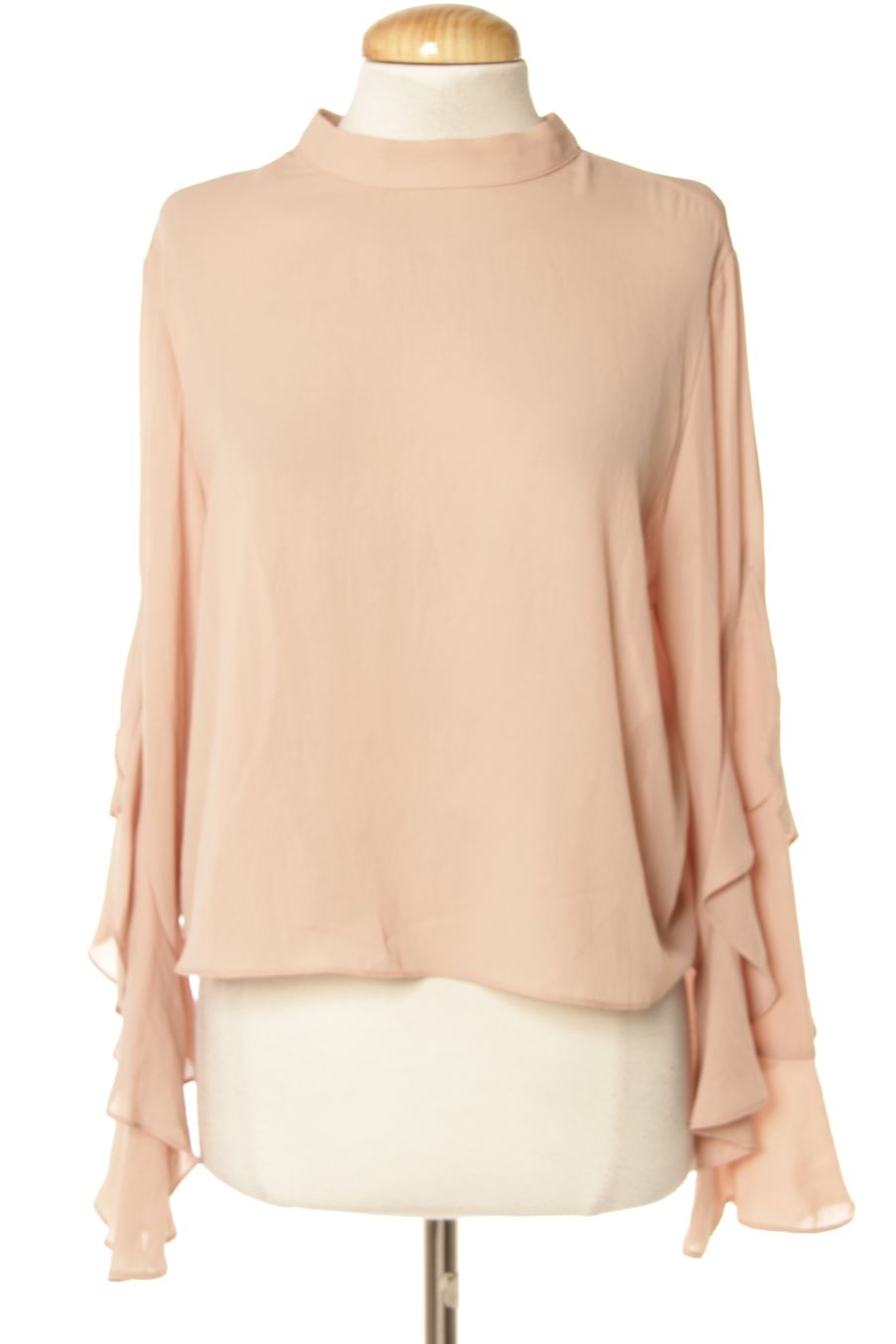 Blusa de manga larga de Bershka de la talla M de color rosa