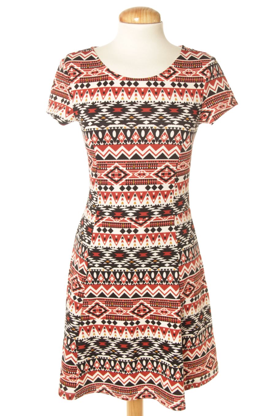 Einfaches Kleid von H&M Größe 34, Farbe Aufdruck, für