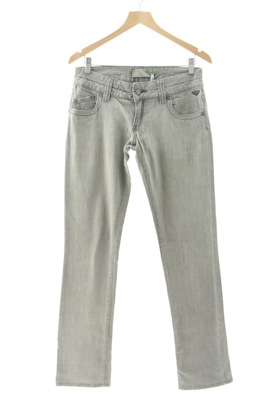 Vaquero de Roxy de la talla 38, de color gris de ropa vaquera