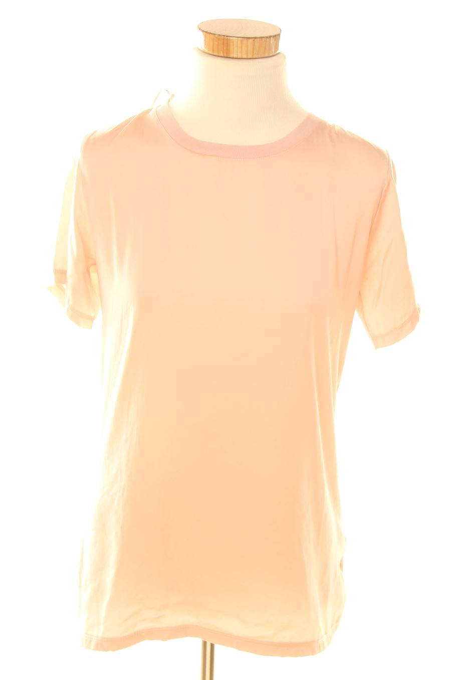 Blusa de manga corta de Zara de la talla S, de color rosa