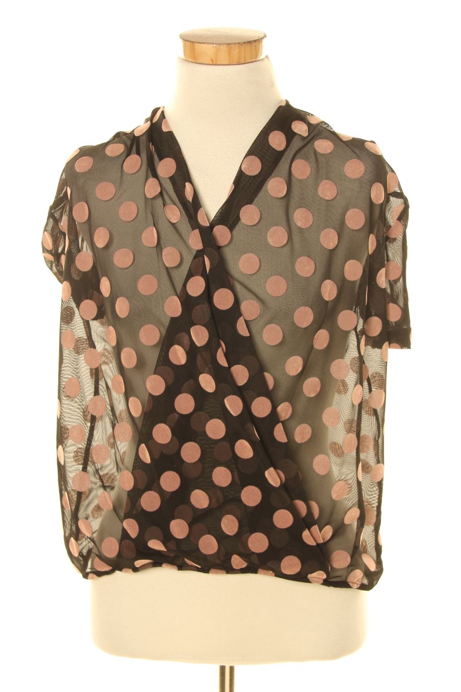 Blusa de manga corta de Trafaluc de la talla S, de color negro