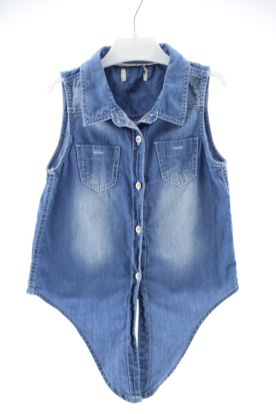 Camisa sin mangas de PERCENTIL de la talla 6 años de denim de segunda mano