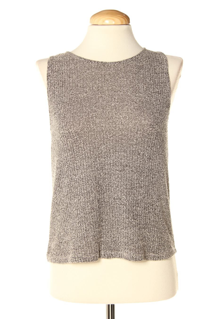 Camiseta sin mangas de Mango de la talla L, de color gris