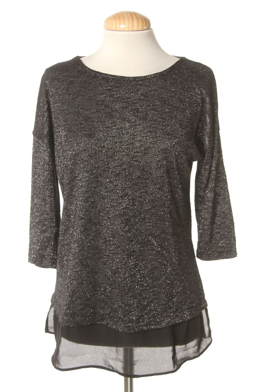 Langärmelige Bluse von Stradivarius Größe S, Farbe Aufdruck, für