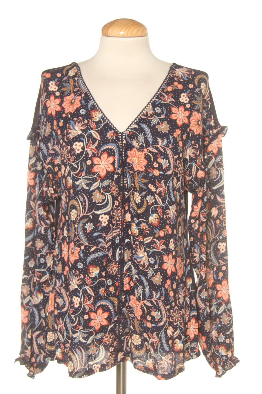 Blusa de manga larga de Springfield de la talla M, de color flores