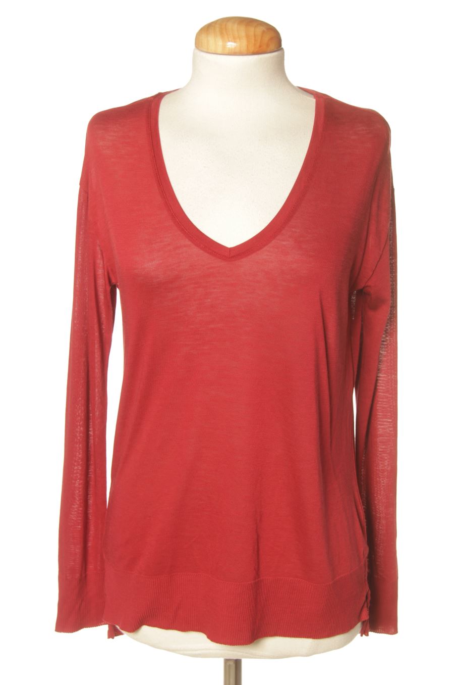 T-shirt à manches longues Comptoir des Cotonniers de la taille M, de couleur rouge