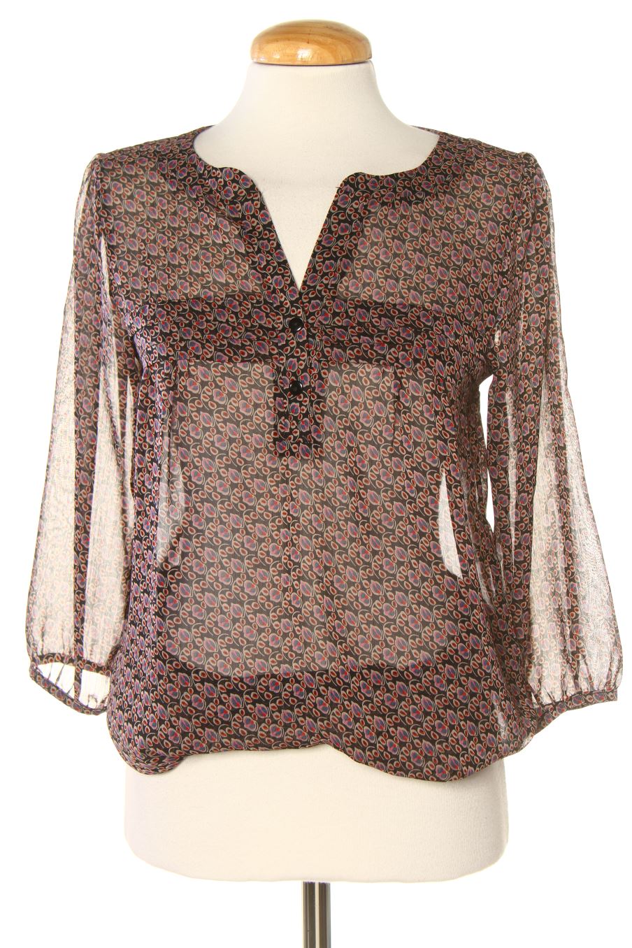 Blusa de manga larga de Naf Naf de la talla 36, de color estampado