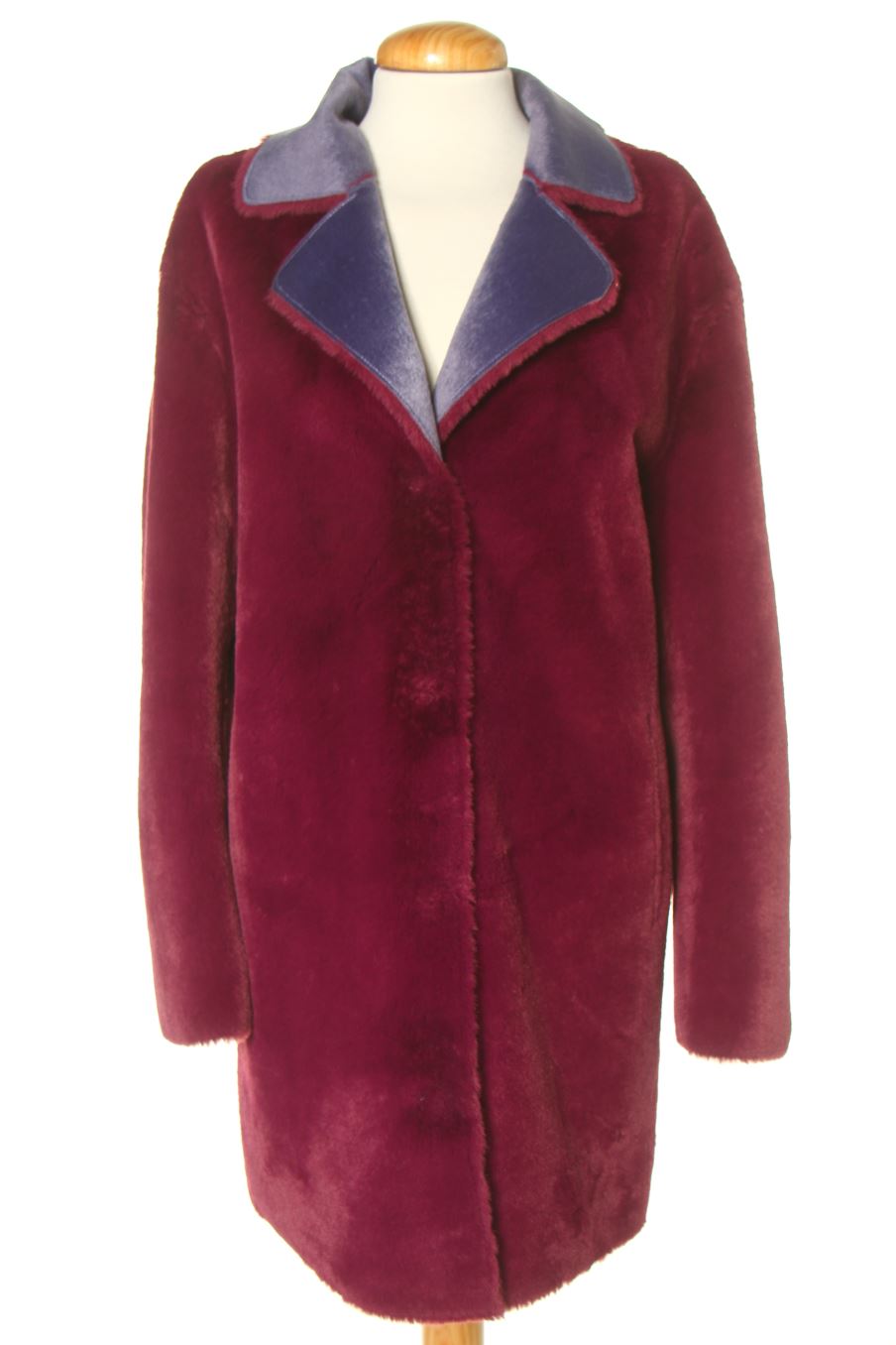Manteau Manila Grace de la taille 38, de couleur pourpre de synthétique