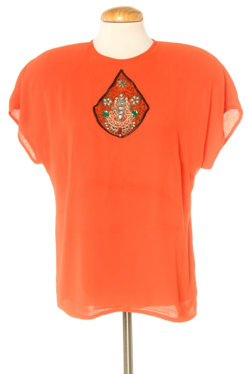 Blusa a maniche corte