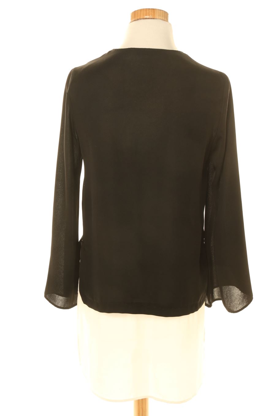 Blusa de manga larga de Zara de la talla XS, de color negro
