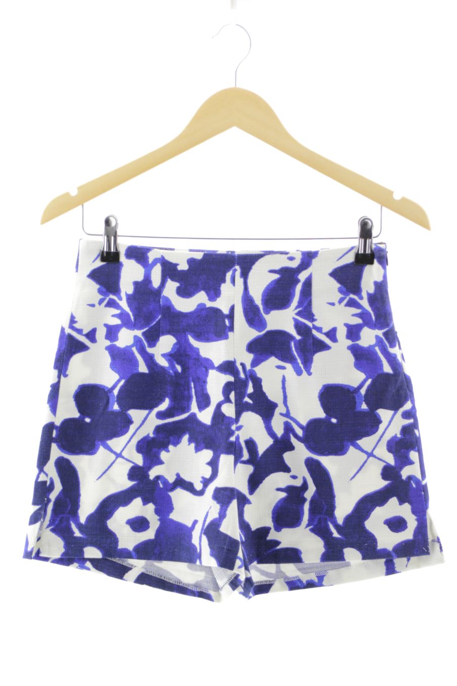 Pantalones cortos de Zara de la talla XS, de color azul