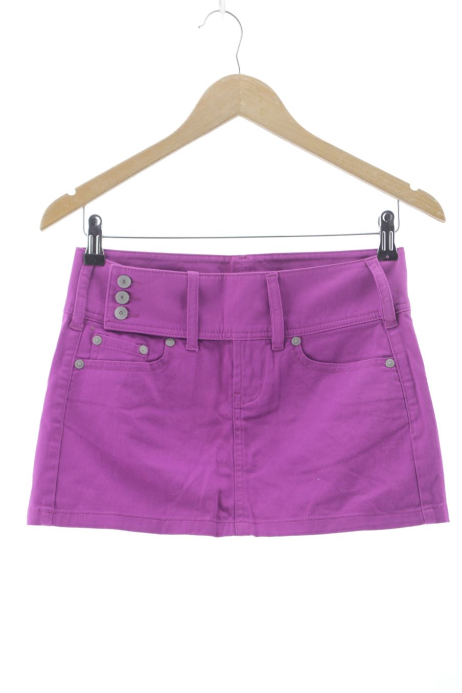 Jupe Benetton de la taille 38, de couleur pourpre de denim