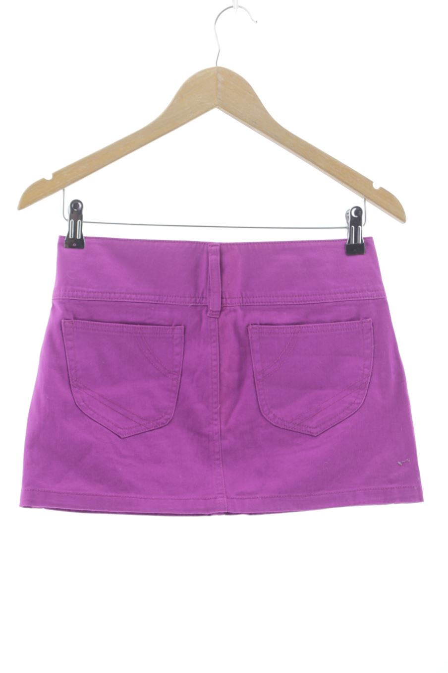 Jupe Benetton de la taille 38, de couleur pourpre de denim