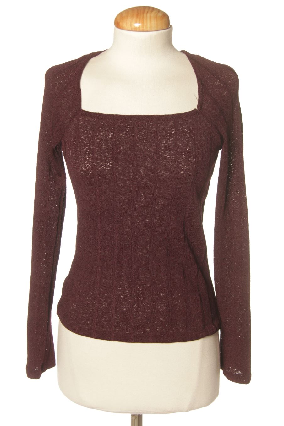 Pull Mango de la taille S, de couleur bordeaux