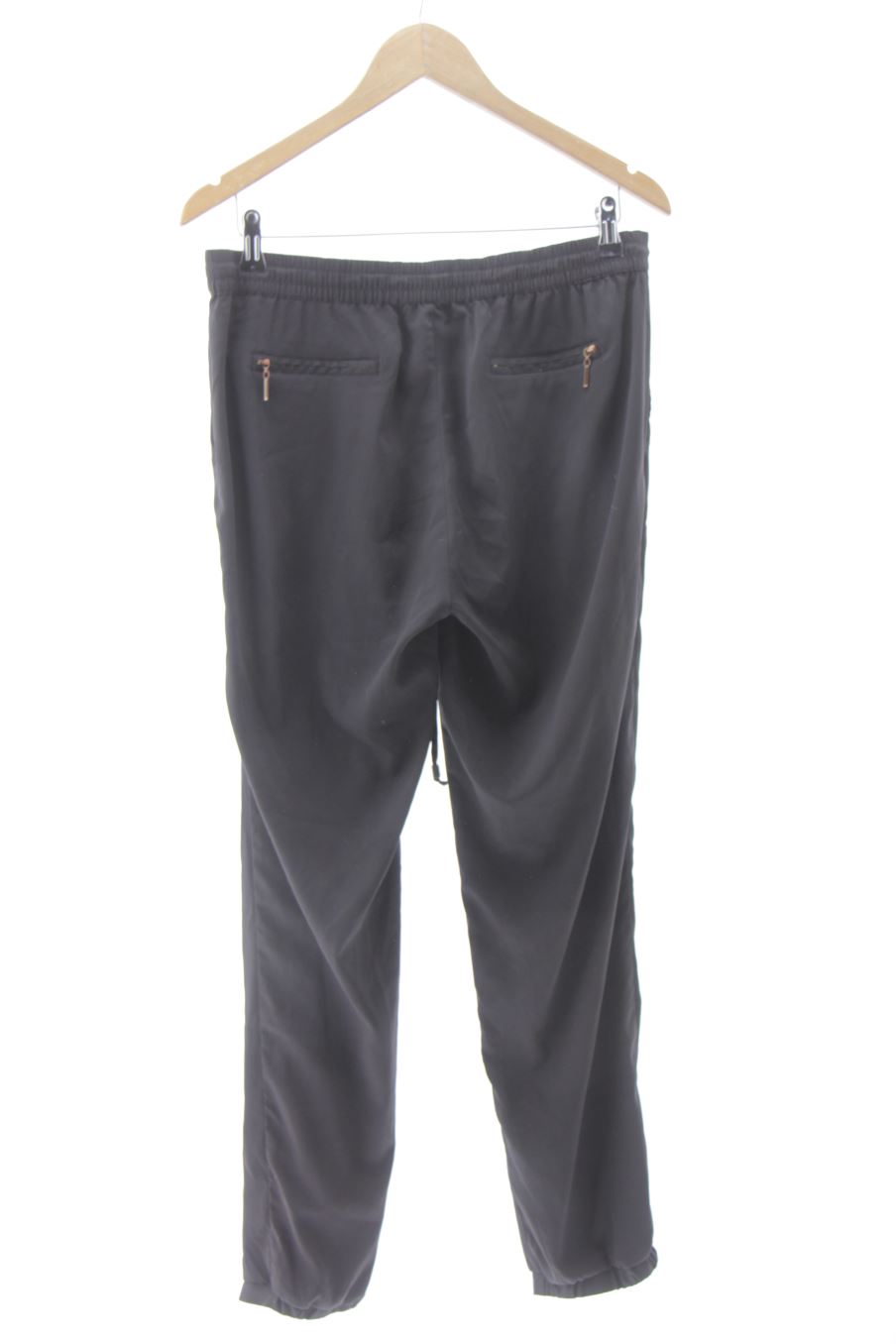 Pantalon Casual Stradivarius de la taille L, de couleur noir