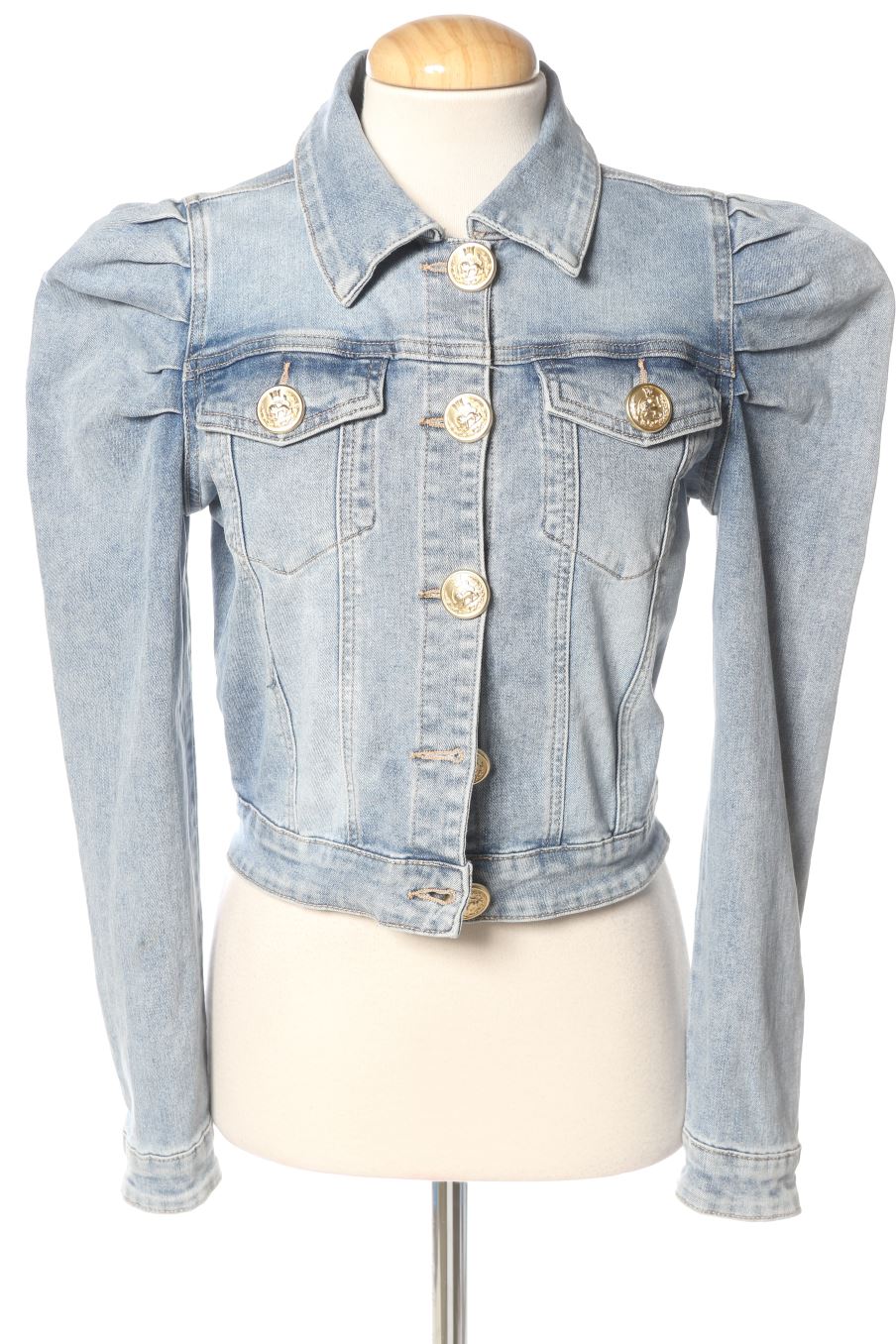 Blouson PERCENTIL de la taille XS, de couleur bleu de denim