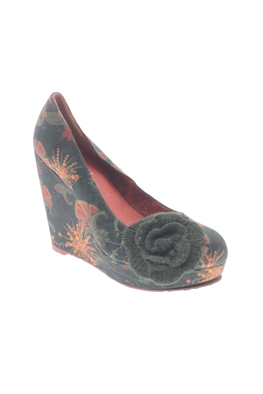 Schuhe mit Absatz von Desigual in der Grösse 38, in der Farbe aufdruck aus