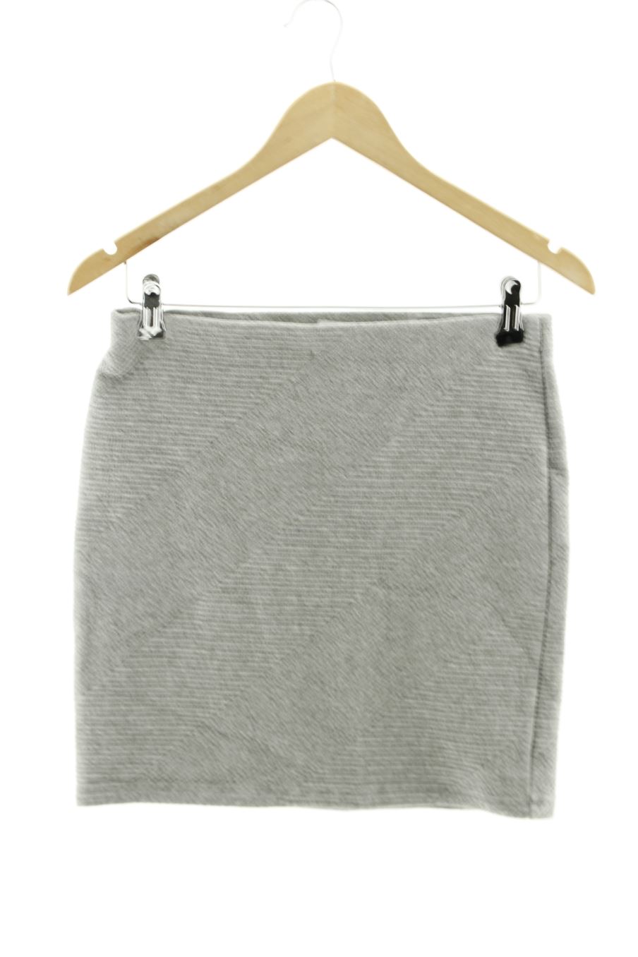Falda de Promod de la talla 38, de color gris