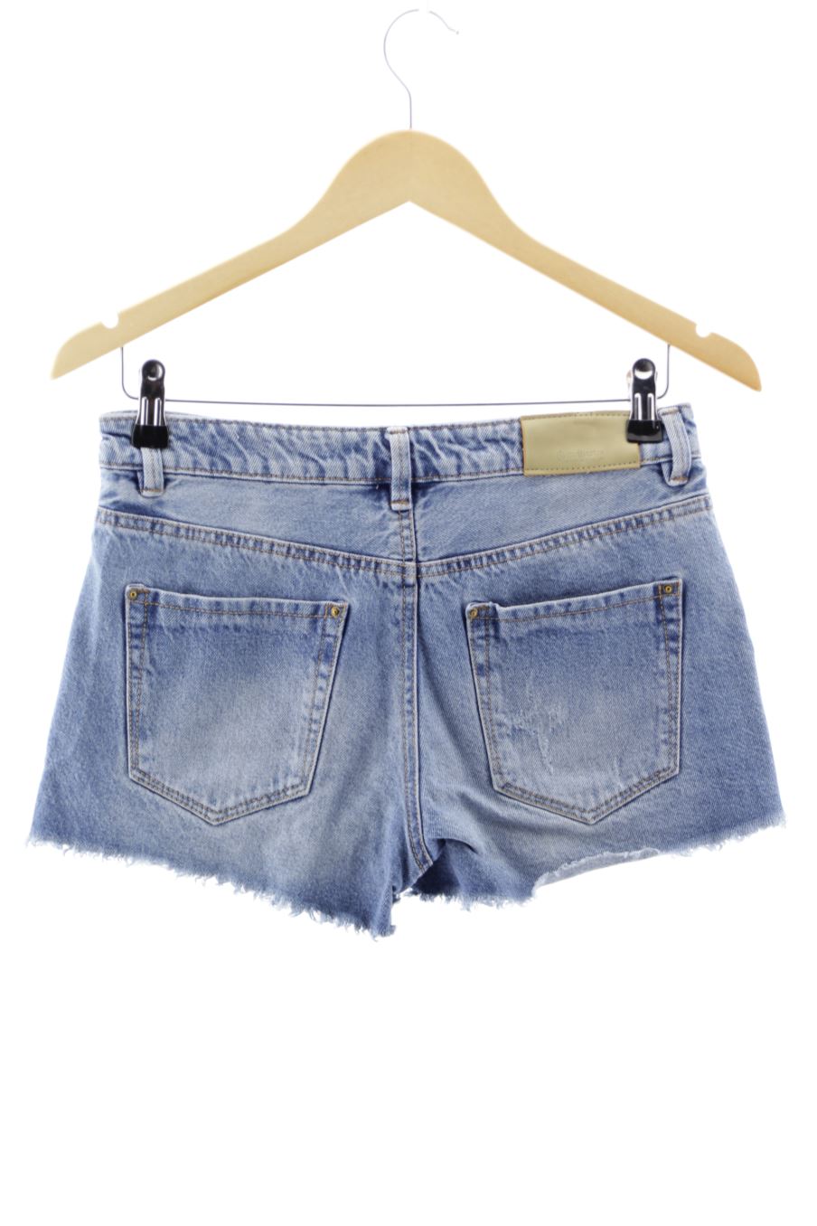 Pantalones cortos de Stradivarius de la talla 36, de color azul de ropa vaquera