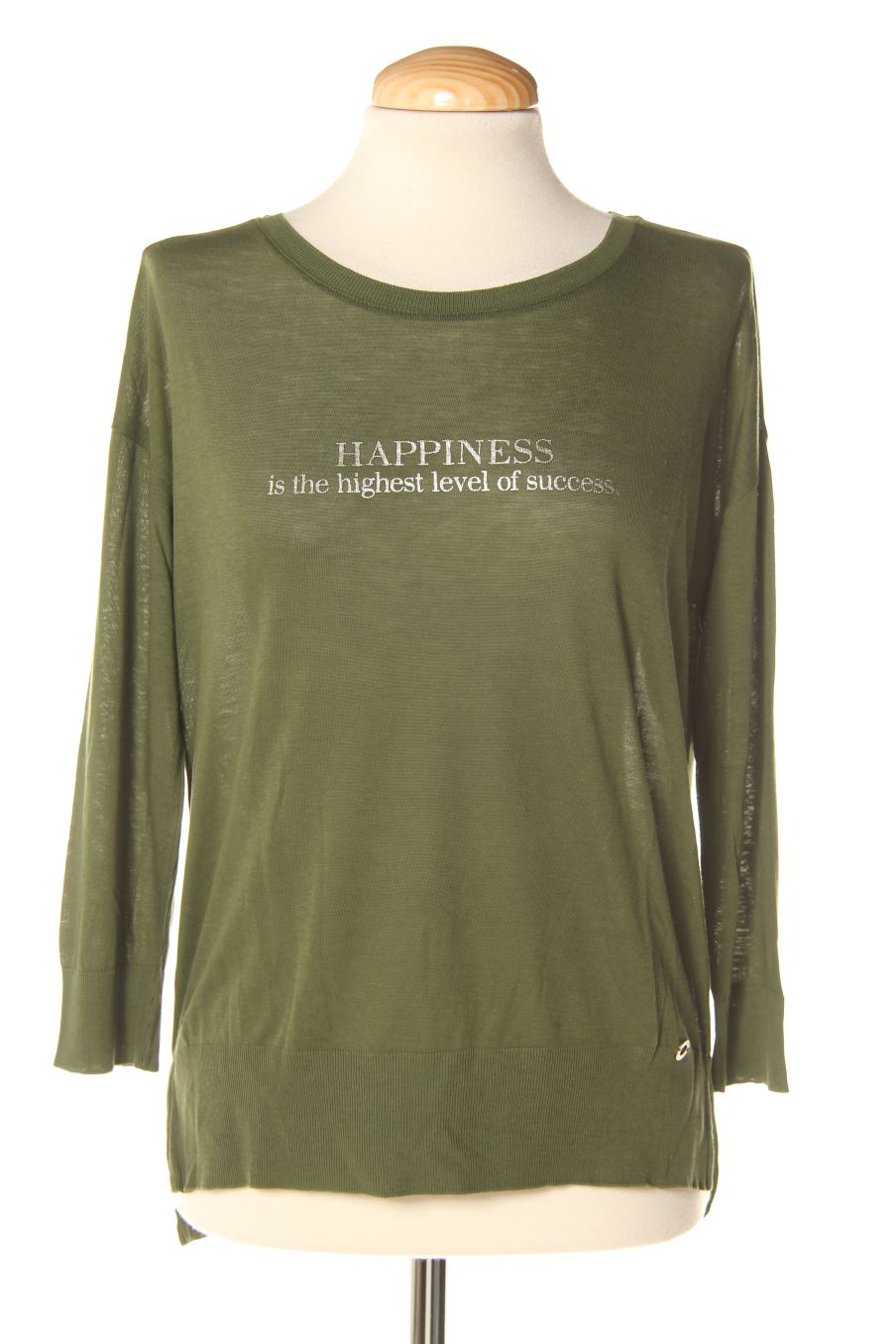 Camiseta manga larga de Massimo Dutti de la talla S, de color verde
