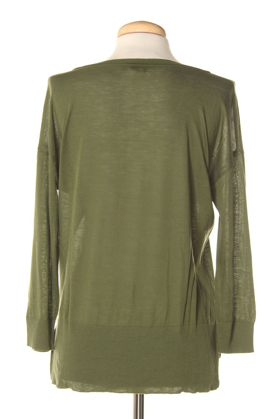 Camiseta manga larga de Massimo Dutti de la talla S, de color verde