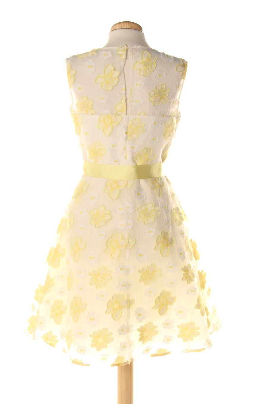 Vestido elegante de Fórmula Joven de la talla 40, de color amarillo