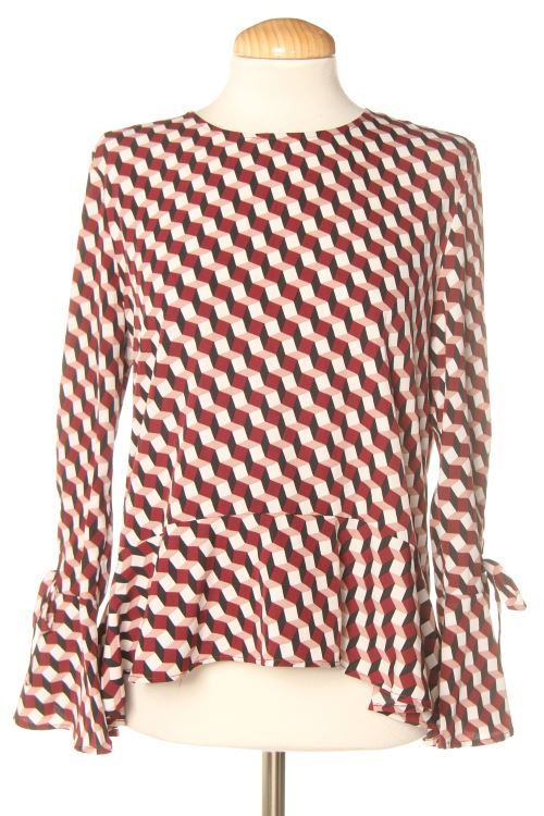 Blusa a maniche lunghe