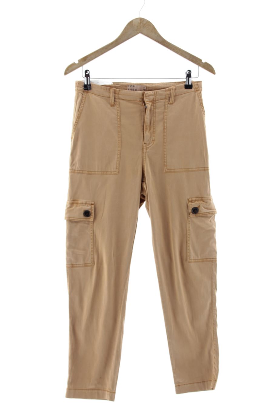 Pantalon Forever de la taille 34, de couleur orange