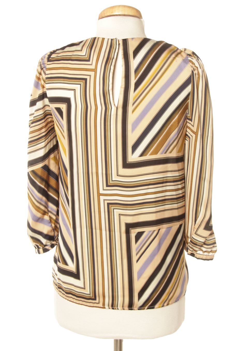 Blouse à manches longues Mango de la taille XS, de couleur rayures