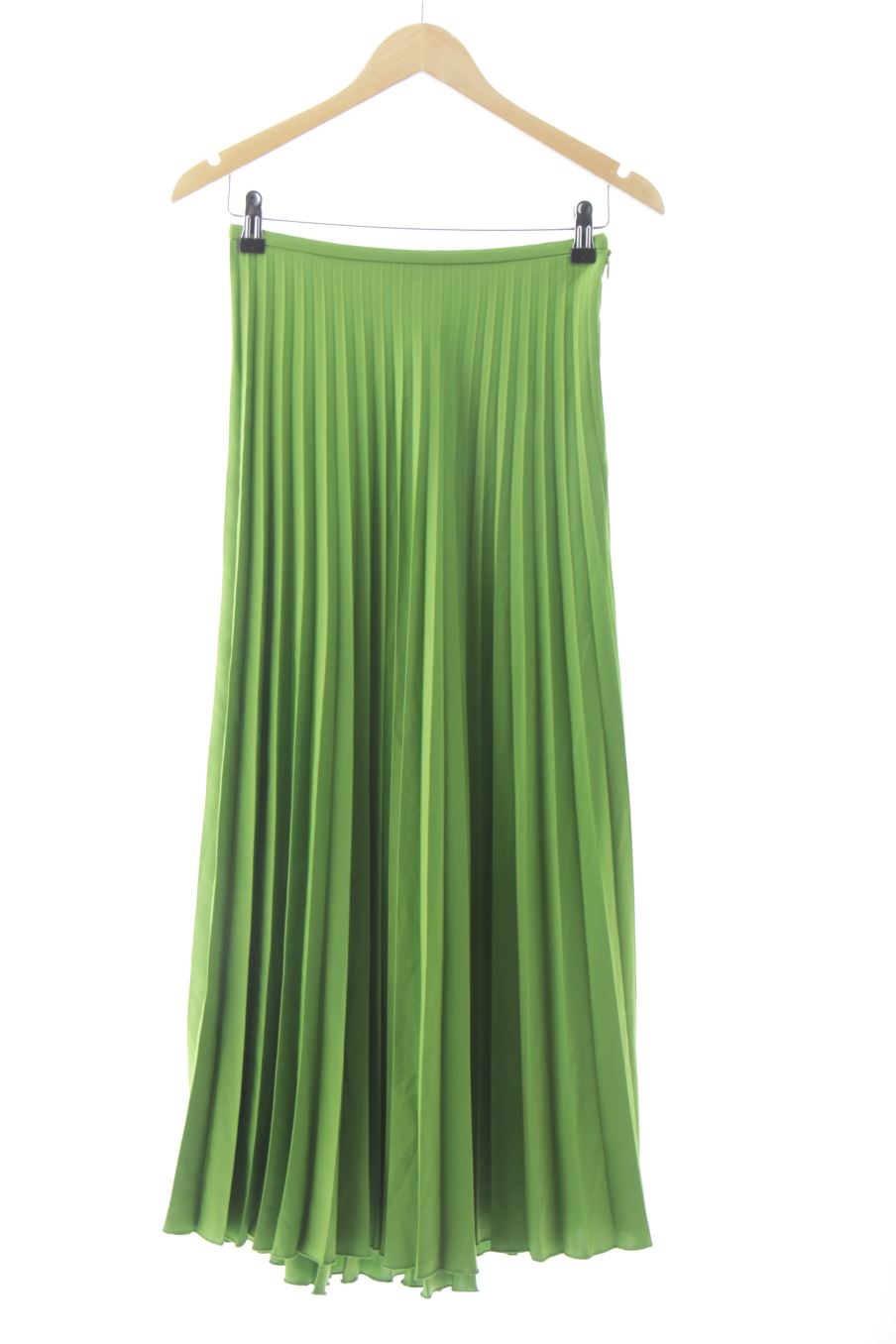 Falda de Zara de la talla XS, de color verde