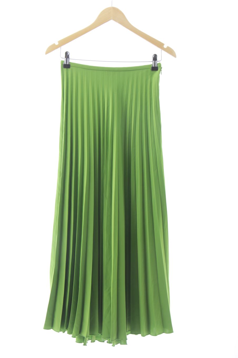 Falda de Zara de la talla XS, de color verde