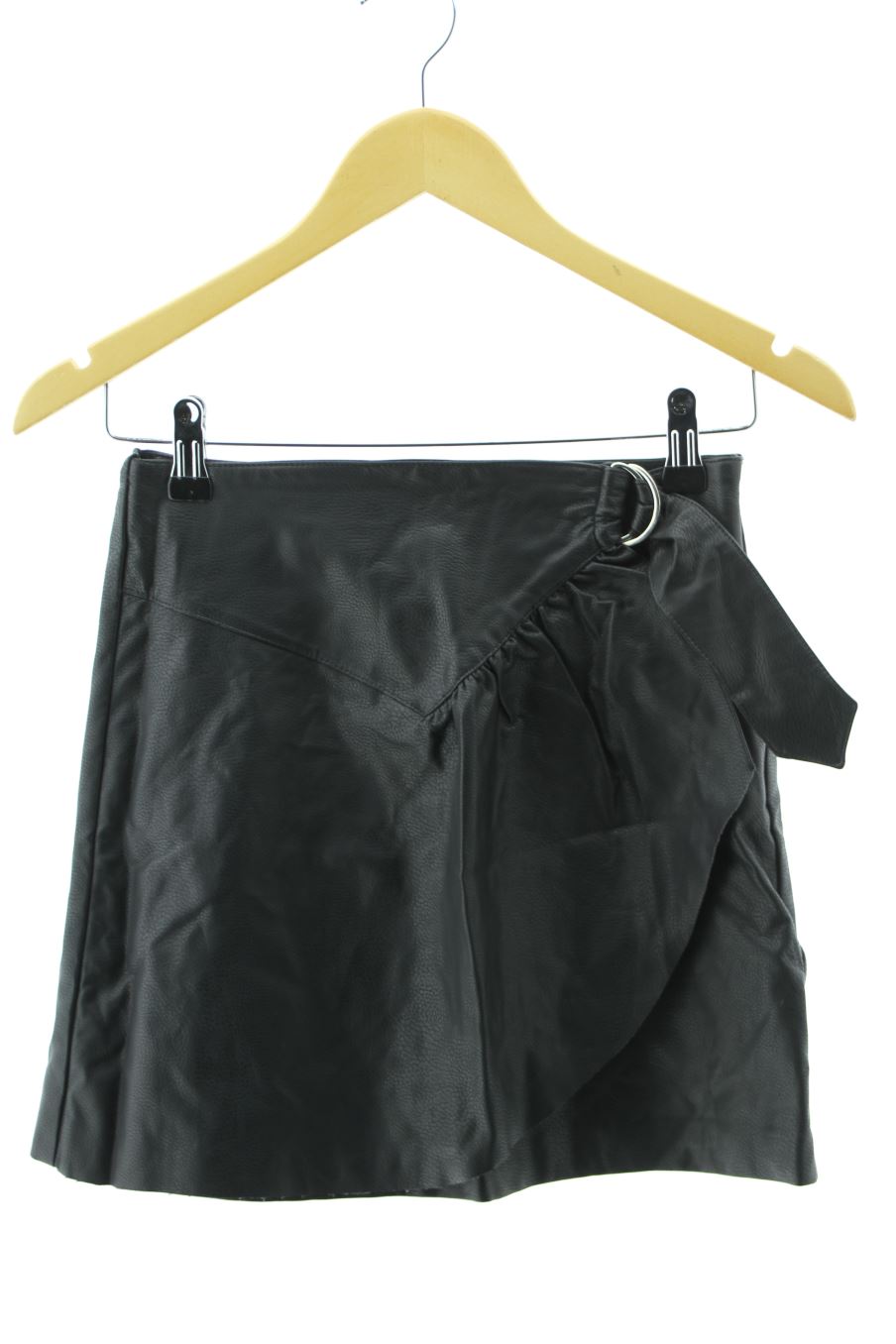 Falda de Pull & Bear de la talla S, de color negro de sintético