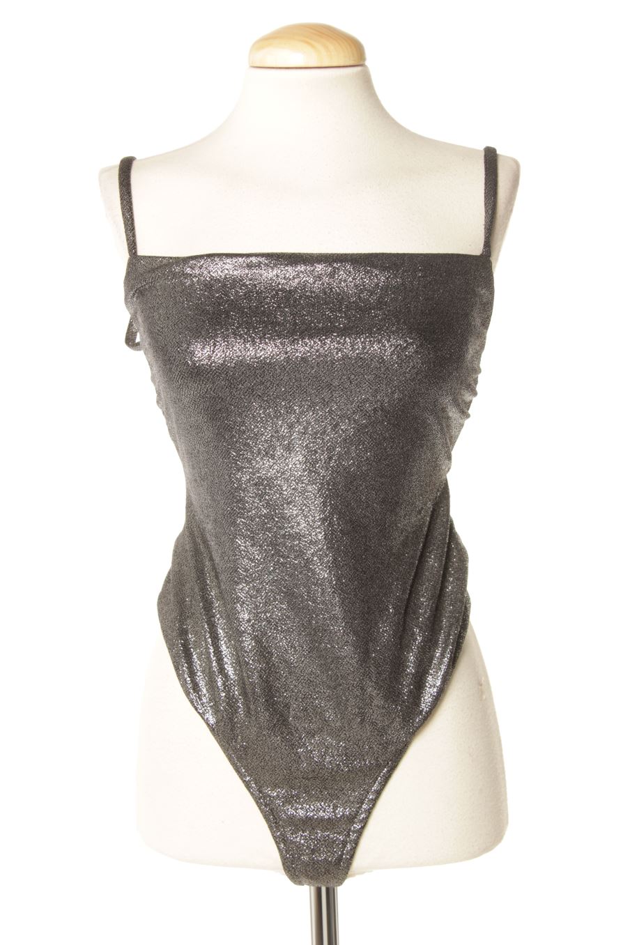 Body de Bershka de la talla S, de color plateado